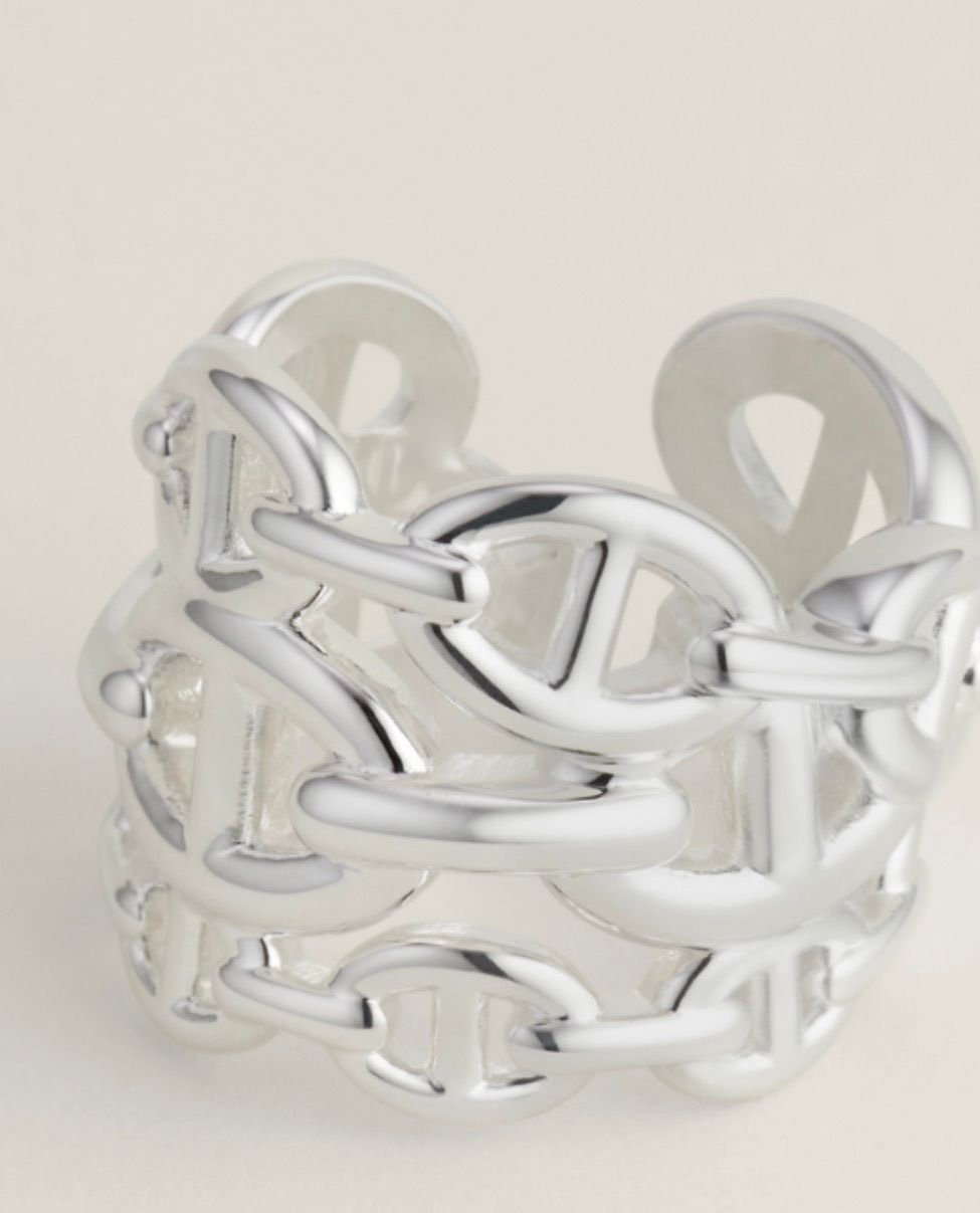 CHAINE D'ANCRE ENCHAINEE RING, LARGE MODEL