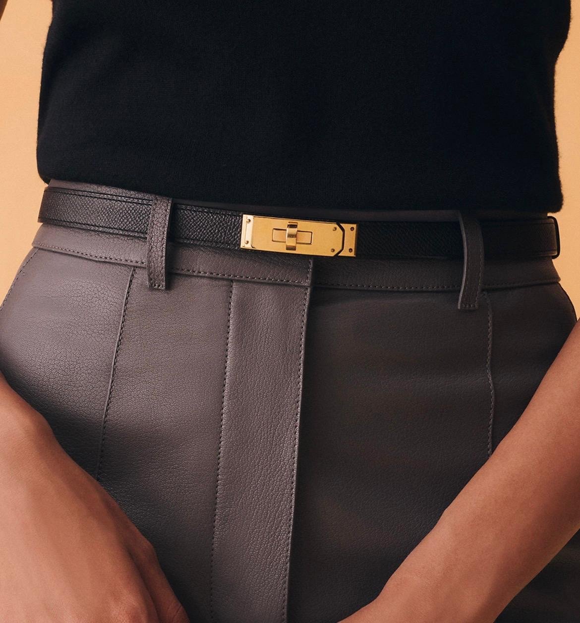 Kelly Belt Black GHW