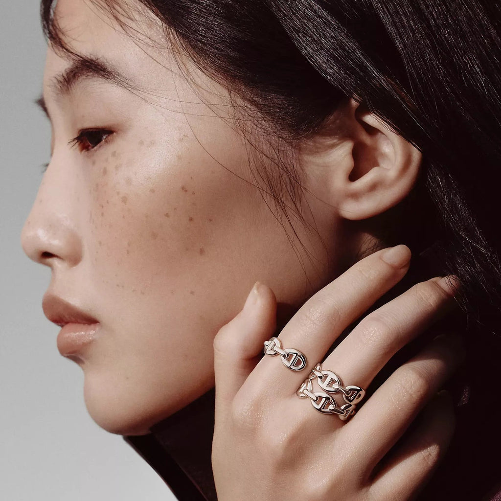CHAINE D'ANCRE ENCHAINEE DOUBLE RING