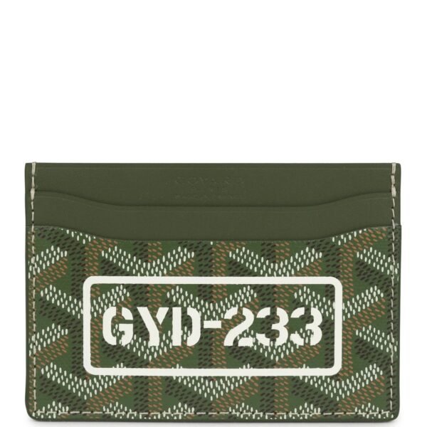green limited flat wallet